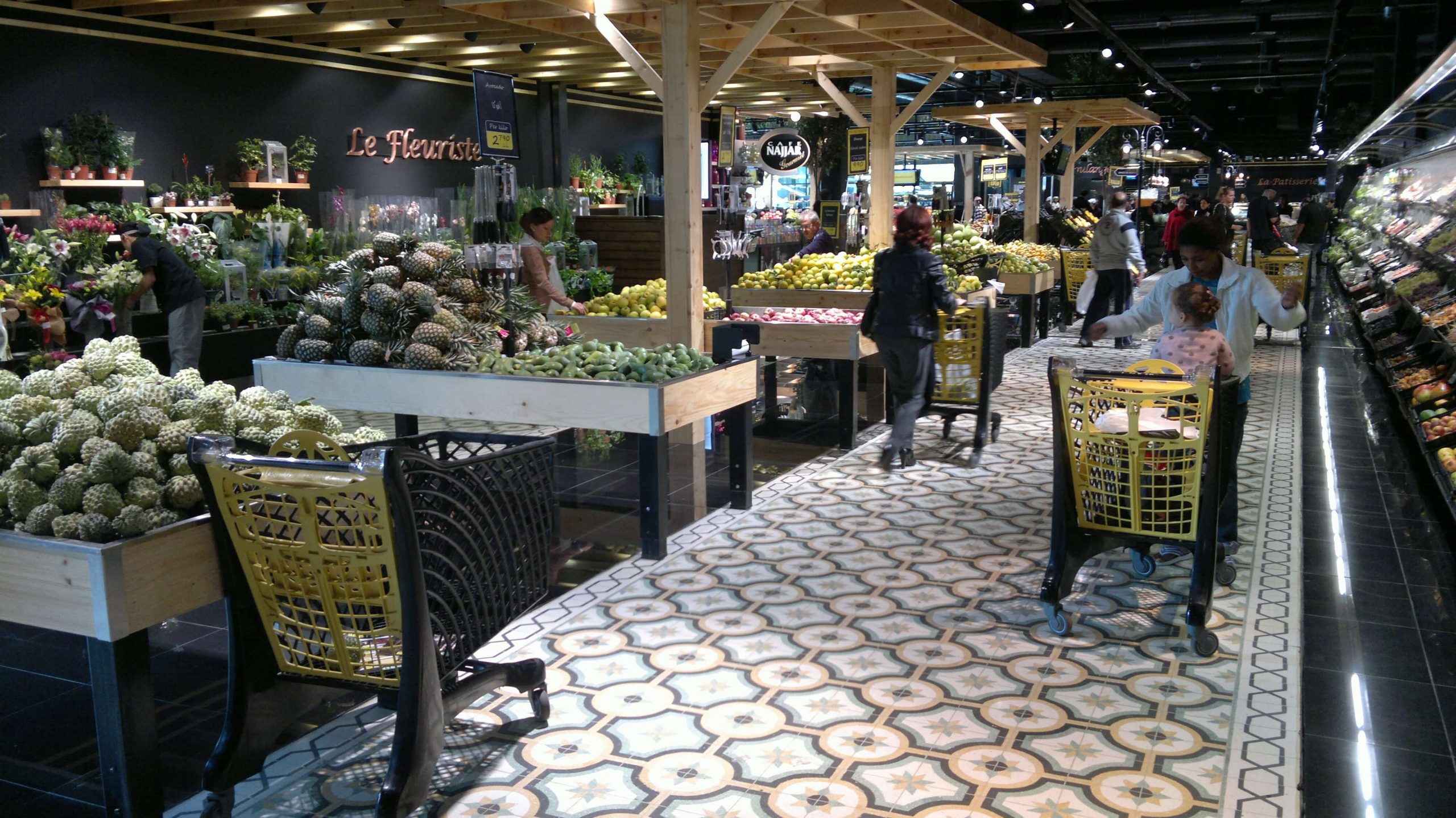 Eco Plastic Supermarket Shopping Trolleys