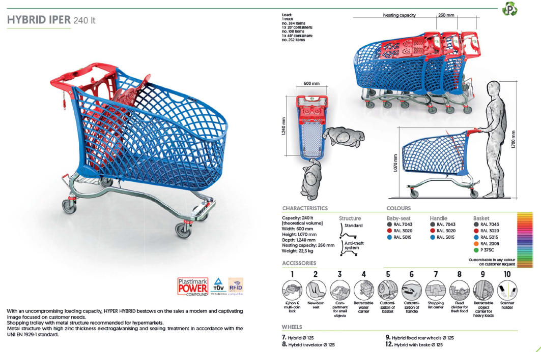 Hybrid Iper 240 Litre Specification