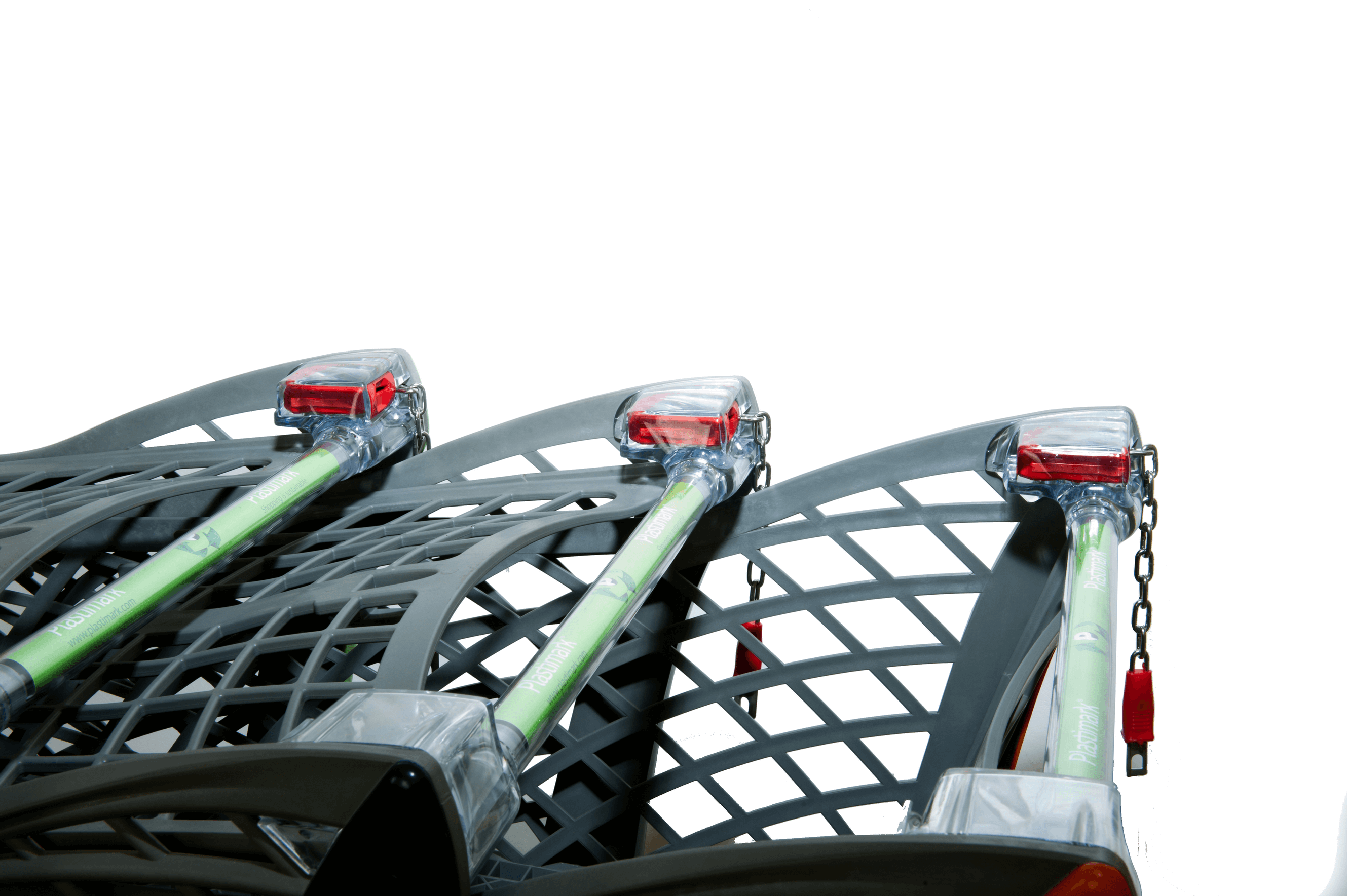 Plastic Supermarket Trolleys Standard handle detail