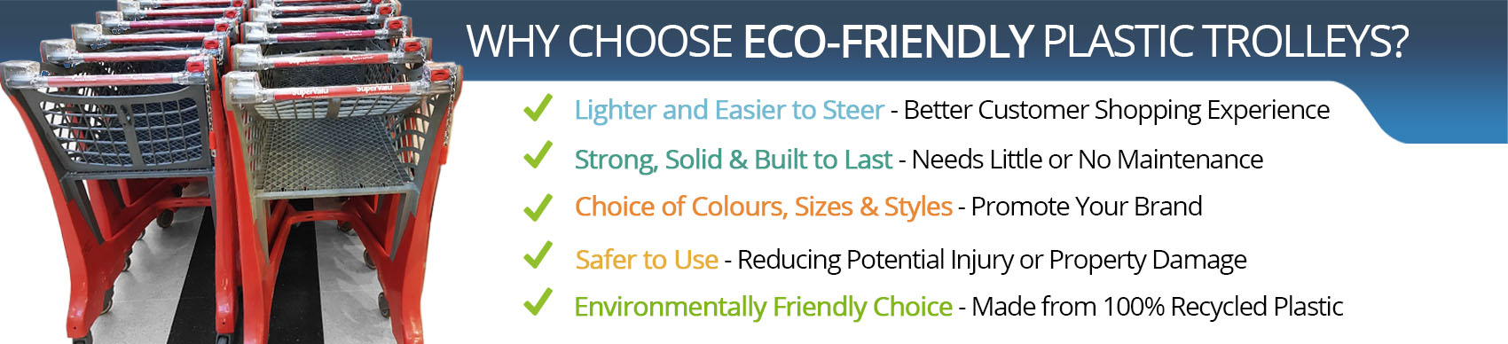 why choose ecofriendly plastic trolleys